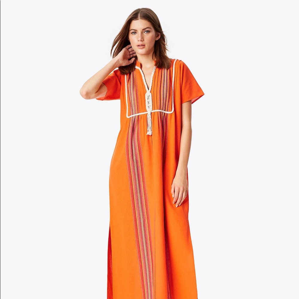Tory Burch Lottie Beach Caftan Dress Sz XS